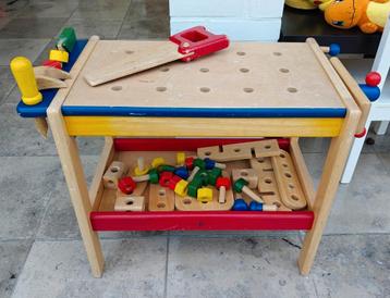 Pintoy werkbank inclusief gereedschap. Hout. beschikbaar voor biedingen