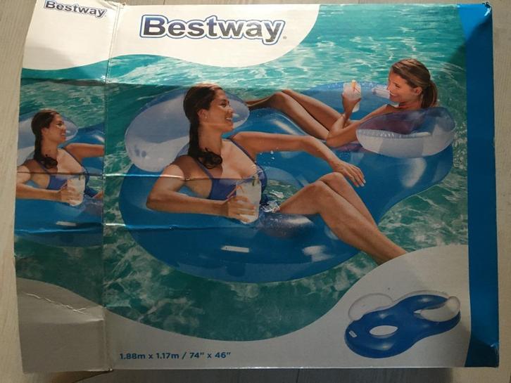 dubbele zitring voor op het water voor 2 personen, Hobby en Vrije tijd, Overige Hobby en Vrije tijd, Zo goed als nieuw, Ophalen of Verzenden