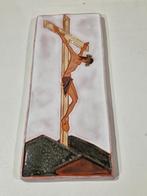 Keramische tegel 28cm hoogte , gesigneerd Deni ook als Yang, Ophalen of Verzenden