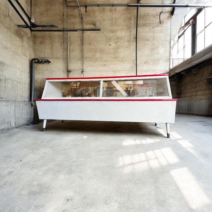 Vintage winkeltoog / toonbank : opmaakproject, Antiek en Kunst, Antiek | Meubels | Tafels, Ophalen of Verzenden