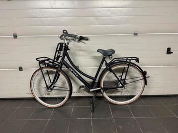 Cortina fiets dames marineblauw, Fietsen en Brommers, Ophalen, Zo goed als nieuw