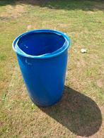 Blauwe ton 200 liter, Tuin en Terras, Regentonnen, Ophalen, Zo goed als nieuw