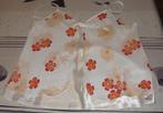 Pyjama dame 2 pièces en satin crème et orange T40/42, Kleding | Dames, Pyjama's, C&A, Ophalen of Verzenden, Zo goed als nieuw