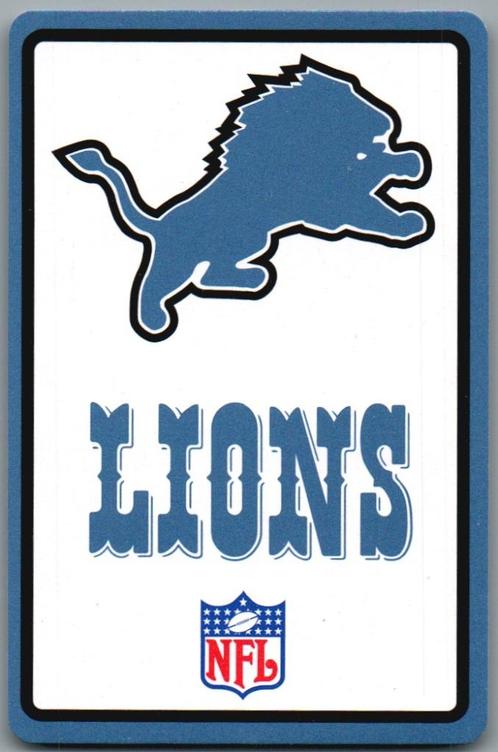 cartes à jouer - LK8426 - NFL Detroit Lions, Collections, Cartes à jouer, Jokers & Jeux des sept familles, Comme neuf, Carte(s) à jouer