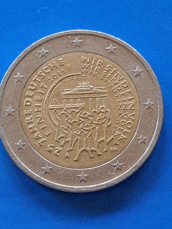 2015 A Duitsland 2 euro 25 jaar Duitse Eenheid Berlijn, Postzegels en Munten, Munten | Europa | Euromunten, Losse munt, 2 euro