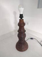 Keramieken tafellamp met staal look, Antiek en Kunst, Ophalen