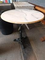 Tuintafel marmer blad en metalen voet, Tuin en Terras, Ophalen, ###€, ##€€€, ##€€