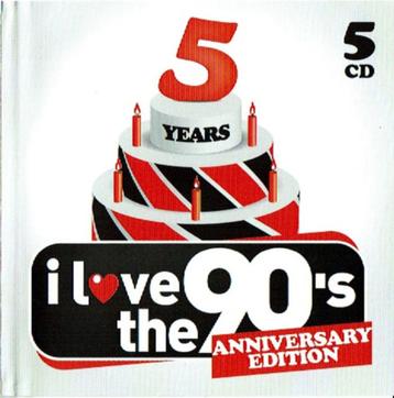 996 - I LOVE THE 90'S - 5 YEARS - 5CD/BOX - NIEUW beschikbaar voor biedingen
