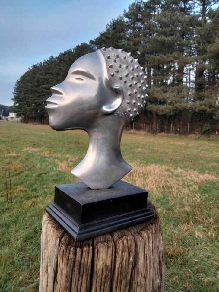 Brocante beeld Art Deco stijl, Antiek en Kunst, Antiek | Woonaccessoires, Ophalen of Verzenden