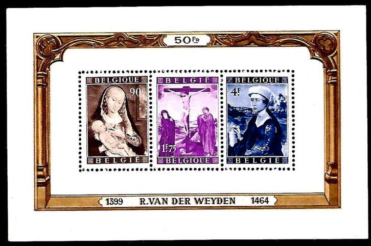 1949 Rogier Van der Weyden OBP BL28**, Postzegels en Munten, Postzegels | Europa | België, Postfris, Orginele gom, Kunst, Zonder stempel