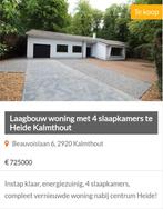Laagbouw woning op bosrijkperceel te Heide Kalmthout, Immo, Buitenverblijven te koop, 4 slaapkamers, Villa, 171 m², Provincie Antwerpen