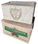 deux coffrets de champagne originaux Don Pérignon 1969 et Mo, Moins de 35 cm, Moins de 50 cm, Boîte, Utilisé