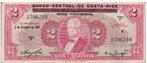 Costa Rica, 2 Colones, 1967, p235, Postzegels en Munten, Bankbiljetten | Amerika, Los biljet, Verzenden, Midden-Amerika