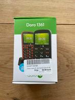Doro 1361 dual SIM seniorentelefoon zwart, Telecommunicatie, Mobiele telefoons | Overige merken, Overige modellen, Ophalen of Verzenden