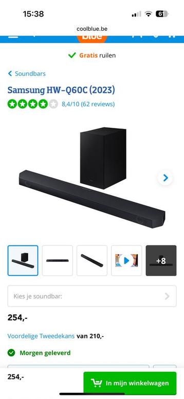 Soundbar samsung nieuw
