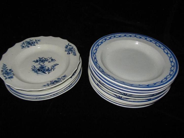 Doornik-porselein: 18 verschillende borden!, Antiek en Kunst, Antiek | Porselein, Ophalen of Verzenden