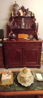 mooie donker bruine antieke jagerskast, Eikenhout, 50 tot 100 cm, Zo goed als nieuw, 150 tot 200 cm