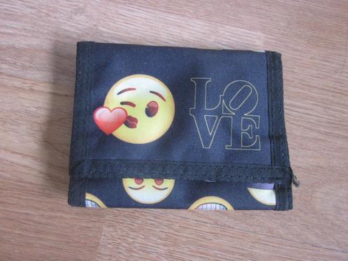 nieuw zwarte portefeuille van Emoji + klein geldvakje, Handtassen en Accessoires, Portemonnees, Nieuw, Overige merken, Zwart, Ophalen of Verzenden
