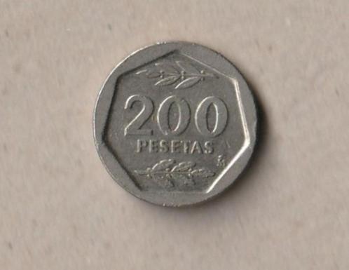 Espagne : 1 pièce de 200 pesetas (utilisé) (1987), Timbres & Monnaies, Monnaies | Europe | Monnaies non-euro, Monnaie en vrac