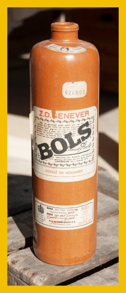 stenen fles stoop jenever ERVEN LUCAS BOLS AMSTERDAM, Antiek en Kunst, Curiosa en Brocante, Ophalen of Verzenden