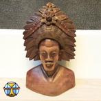 Figurine d'homme sculptée sur bois balinaise/indonésienne, Antiquités & Art, Enlèvement ou Envoi