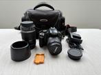 Canon 450D + 18-55 + 55-250 + tas, filters,…, Ophalen, Canon