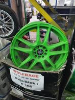 Velg GROEN 17 SPAAKS WOLF RACE 17 INCH 7J ET 40 NIEUW WOLFRA, Auto-onderdelen, Banden en Velgen, Nieuw, 17 inch, Velg(en), Personenwagen