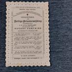 Bidprentje priesterwijding 1904, Verzamelen, Ophalen of Verzenden, Bidprentje