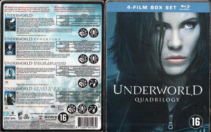 quadrilogie underworld (4 blu-ray) neuf, CD & DVD, Blu-ray, Comme neuf, Horreur, 3D, Enlèvement ou Envoi