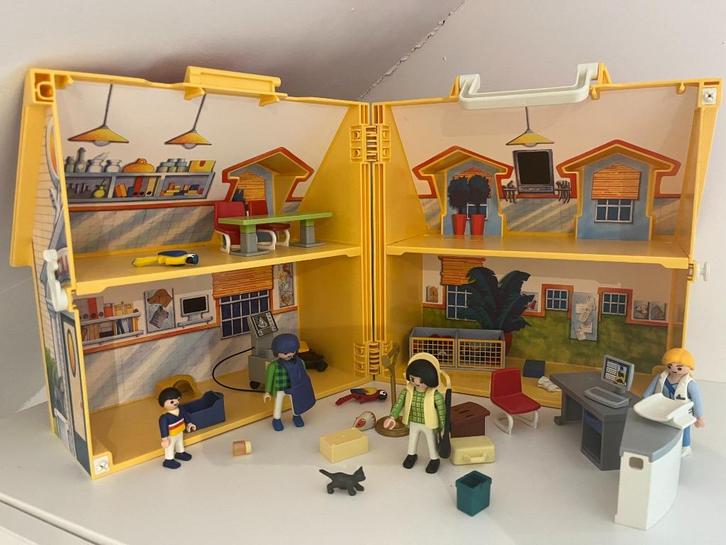 PLAYMOBIL 5870 - Draagbare dierenkliniek, Kinderen en Baby's, Speelgoed | Playmobil, Gebruikt, Complete set, Ophalen of Verzenden