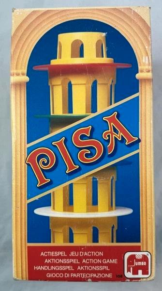 Jumbo Pisa Actiespel Behendigheidsspel Toren van Pisa 1980s, Hobby en Vrije tijd, Gezelschapsspellen | Bordspellen, Zo goed als nieuw