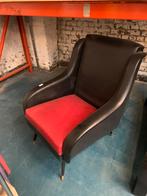 Vintage skai éénzit fauteuil, Ophalen of Verzenden