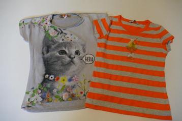 2t-shirts: River Woods, An Kurris: 10 jaar, Kinderen en Baby's, Meisje, Ophalen of Verzenden, Zo goed als nieuw, Shirt of Longsleeve
