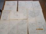 33 oude kaarten veldslagen  1700-?, Verzamelen, Ophalen of Verzenden