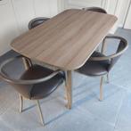 Keukentafel en stoelen, Huis en Inrichting, Tafels | Eettafels, Ophalen, Gebruikt, 100 tot 150 cm, 50 tot 100 cm