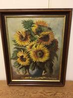 Schilderij zonnebloemen, Antiek en Kunst, Ophalen