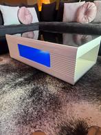 Tv kast en salontafel hoogglans zwarte witte met led, Ophalen of Verzenden