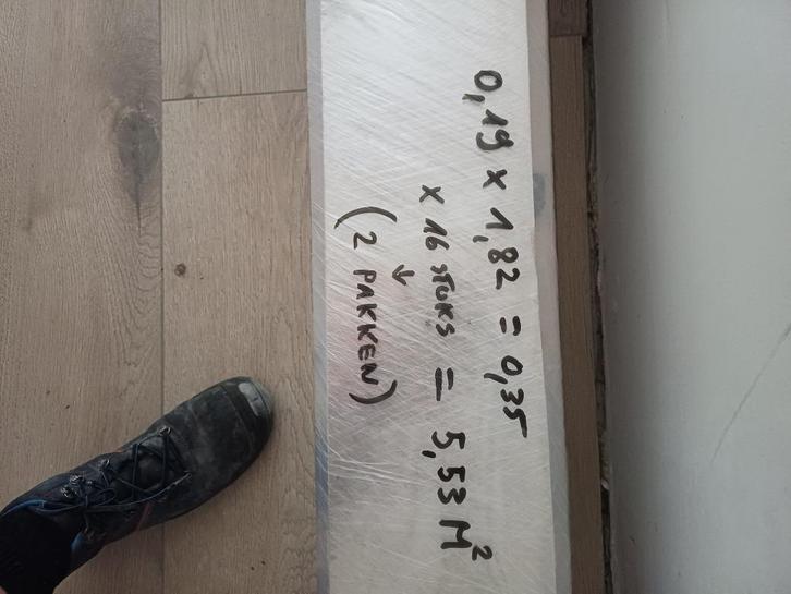 Geborstelde parket, Doe-het-zelf en Bouw, Hout en Planken, Zo goed als nieuw, Plank, Eiken, Minder dan 200 cm, Minder dan 25 mm