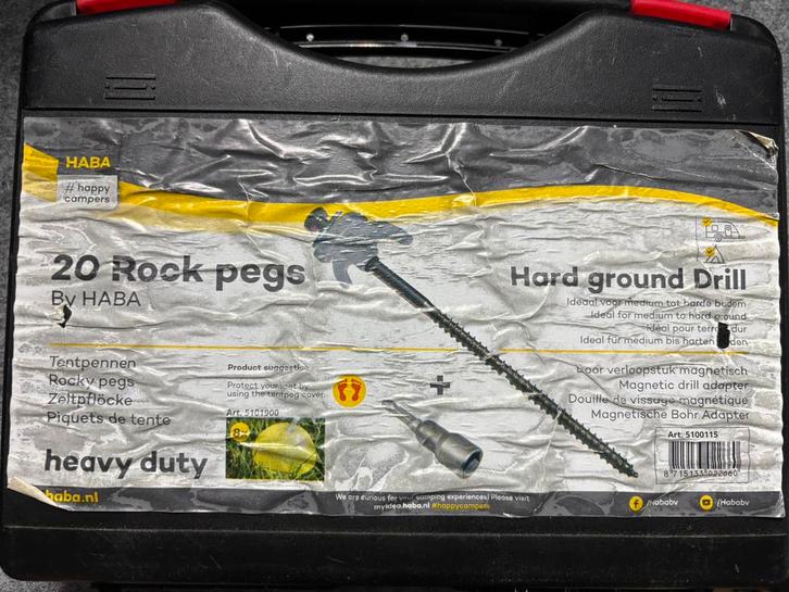 Haba Rock pegs, Caravans en Kamperen, Kampeeraccessoires, Gebruikt, Ophalen of Verzenden