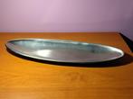 Plat de service inox 47,5cm x 13cm vintage année 50-60, Antiquités & Art, Enlèvement