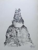 FRANS MINNAERT / FIGUUR / ORIGINEEL WERK / 40x30cm / SIG, Enlèvement ou Envoi