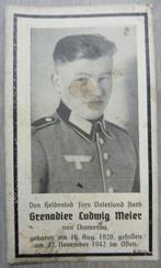 Duitse bidprent/sterbebild Grenadier 22.11.1942 STALINGRAD, Verzenden, Landmacht, Overige typen