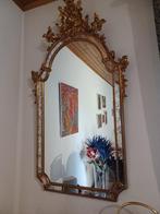 Antieke grote spiegel bladgoud met zeer mooie lijst, Overige vormen, 50 tot 100 cm, 100 tot 150 cm, Ophalen