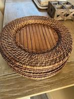 Rieten onderborden (7), Enlèvement, Comme neuf, Autres matériaux, Assiettes(s)