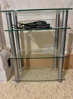 Glazen tv-kast, Huis en Inrichting, Kasten |Televisiemeubels, Ophalen, 50 tot 100 cm, Zo goed als nieuw, Glas