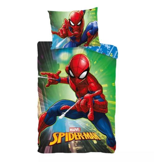 Spiderman Baby Dekbedovertrek 100 x 135 - Marvel, Kinderen en Baby's, Kinderkamer | Beddengoed, Nieuw, Dekbedovertrek, Groen, Jongetje