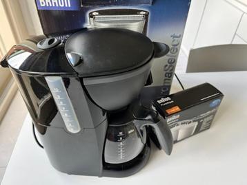 Cafetière Braun + 2 nouveaux filtres à eau, Café moulu, Enlèvement ou Envoi, Comme neuf, Cafetière