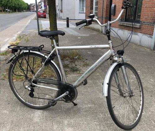 herenfiets stellizio-18 versnellingen,nagezien-alles werkt !, Fietsen en Brommers, Fietsen | Heren | Herenfietsen, Gebruikt, 53 tot 57 cm