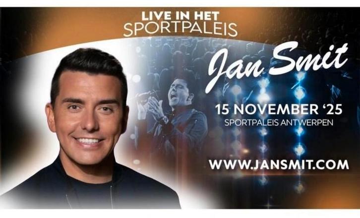 Jan Smit Afas dome 15 nov, Tickets en Kaartjes, Concerten | Nederlandstalig, November