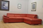 Superbe salon CUIR 270x215cm Rouge carré moderne, Huis en Inrichting, Zetels | Zetels, Ophalen, Gebruikt, Leer